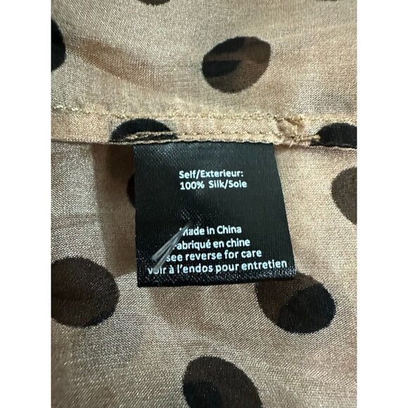 Caroline Constas Silk Chiffon Top Thelma Cream Black Off Shoulder SZ XS NWT $440 - Picture 5 of 6